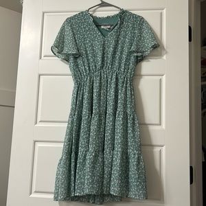 Cute blue dress with flowers